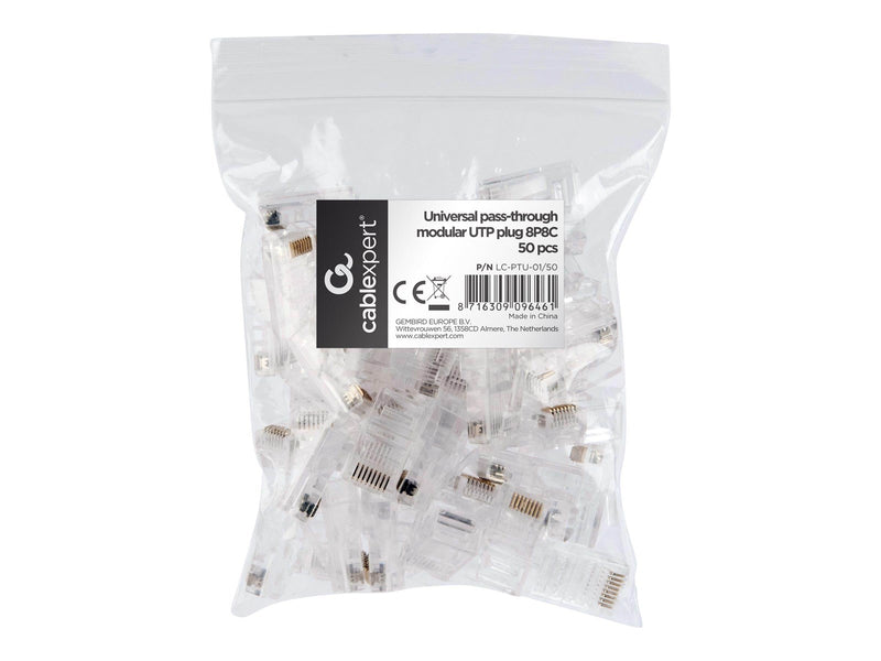 Gembird Modular Plug - network connector - Transparent
