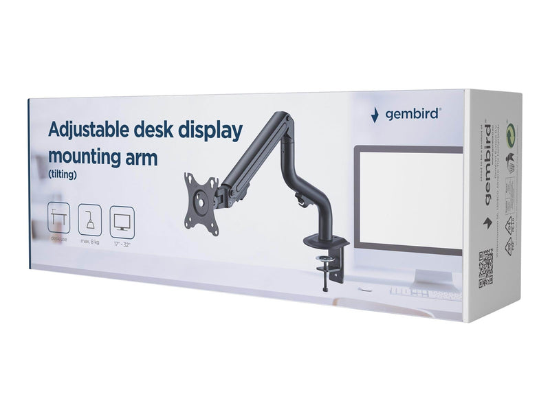 Gembird Monitor Arm - Adjustable Tilting arm 1-display 17"-32"