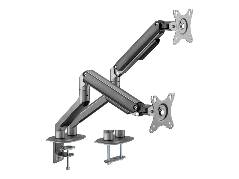 Gembird Monitor Arm - Adjustable arm 2-display 17"-32" Space Grey