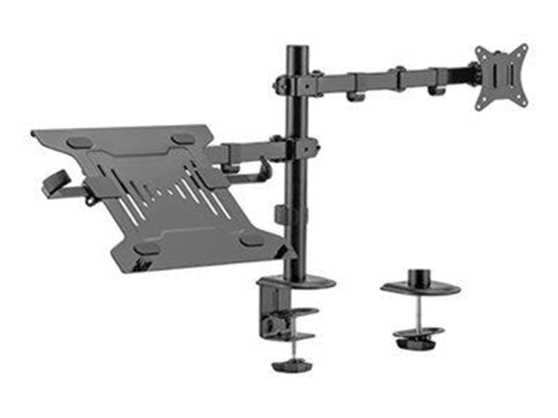Gembird Monitor Arm & Notebook Tray - 1 x monitor 17"-32" & 1 x notebook 15.6"