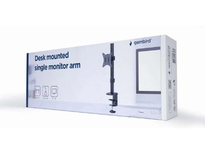 Gembird Monitor Arm Pole - Short desk arm 1-display 17"-32" *DEMO*