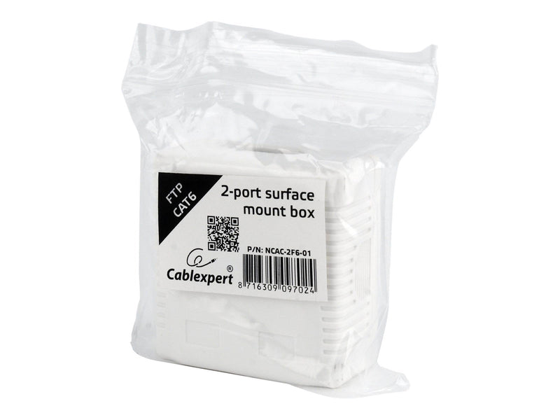 Gembird NCAC-2F6-01 / CAT6 FTP 2-port surface mount box