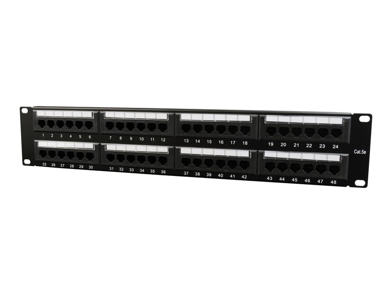 Gembird NPP-C548CM-001 - patch panel with cable management - 2U - 19"