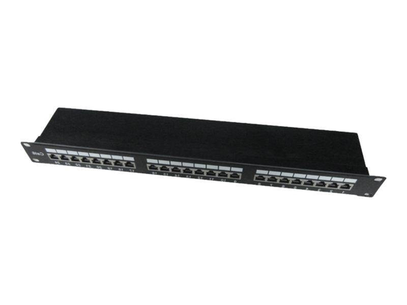 Gembird NPP-C624-002 - patch panel with cable management - 1U - 19"