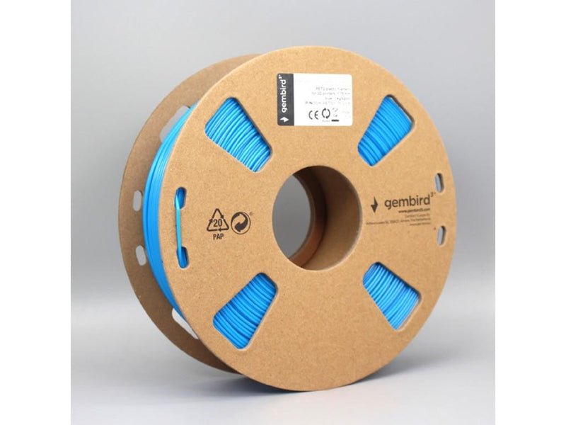 Gembird PETG (PET, PETT) filament - Blue - 1.75mm ø - 1 kg