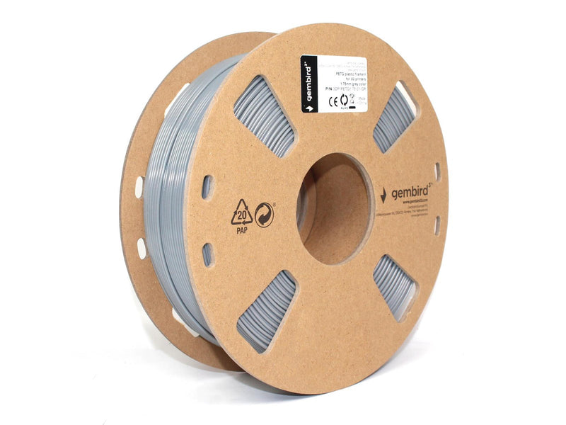 Gembird PETG (PET, PETT) filament - Grau - 1.75mm ø - 1 kg