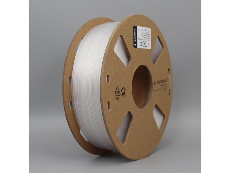 Gembird PETG (PET, PETT) filament - Natural - 1.75mm ø - 1 kg
