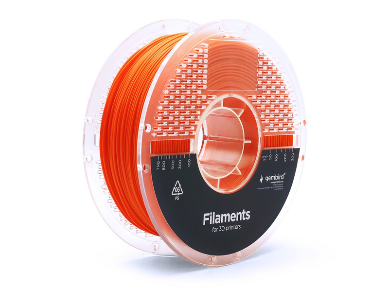 Gembird PLA filament - Extra Flexible - Orange - 1.75mm ø - 1 kg