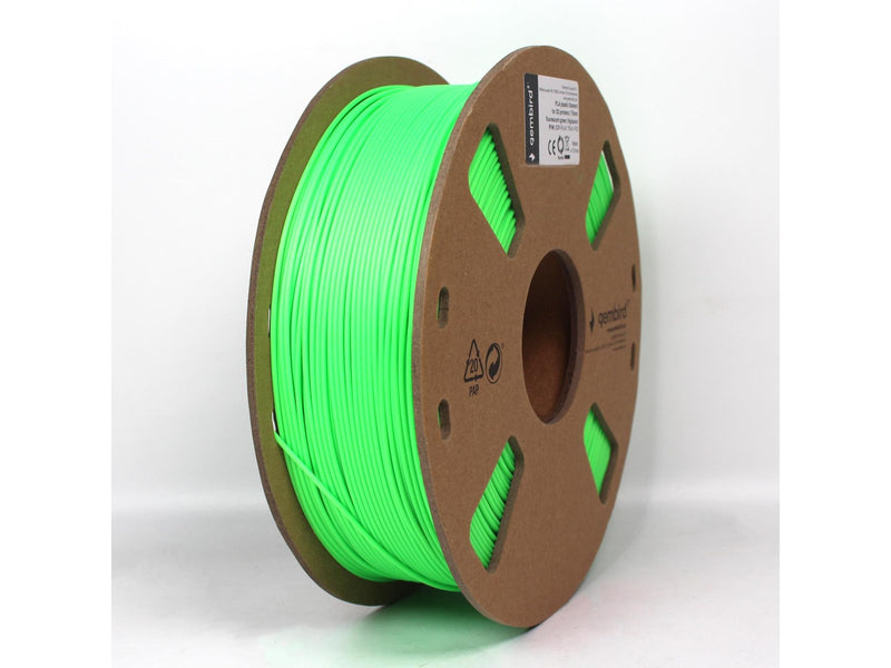 Gembird PLA filament - Fluoreszierendes grün - 1.75mm ø - 1 kg