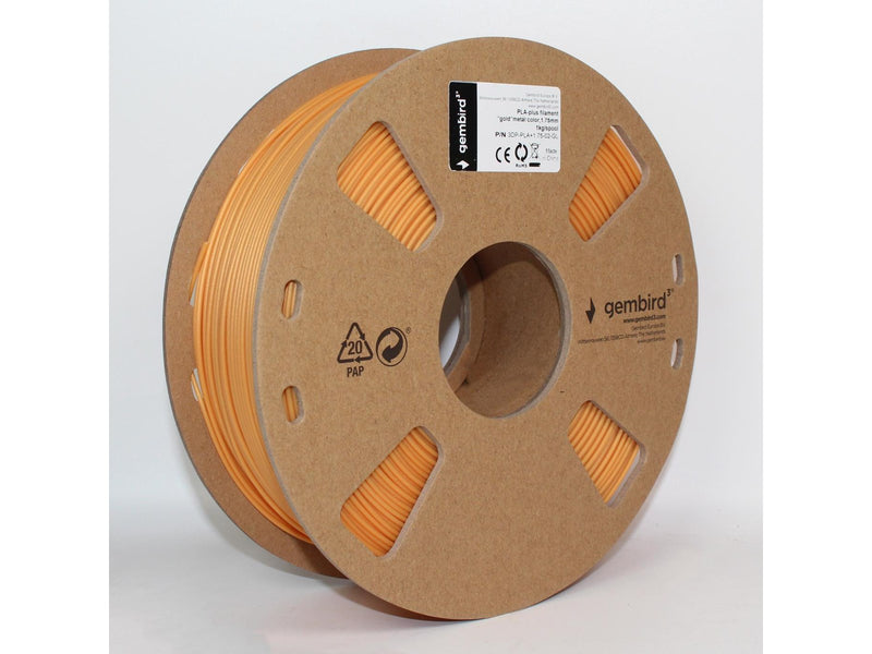 Gembird PLA+ filament - Metall Gold - 1.75mm ø - 1 kg