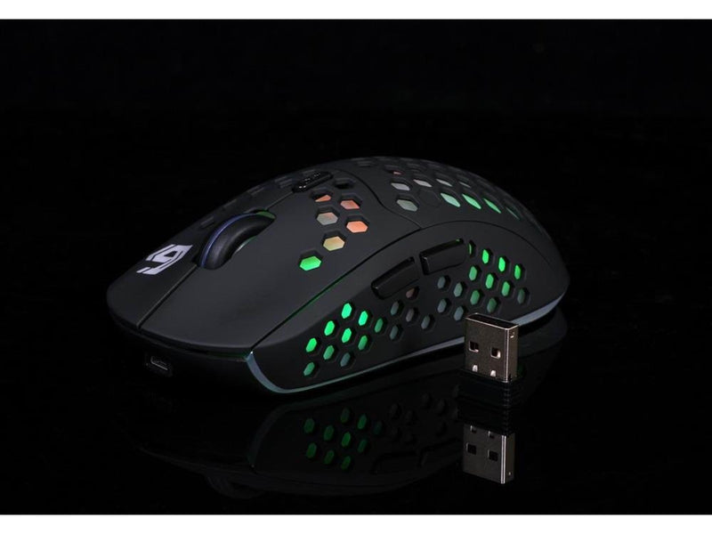 Gembird Ragnar WRX500 Wireless - Gaming Maus (Schwarz mit RGB)