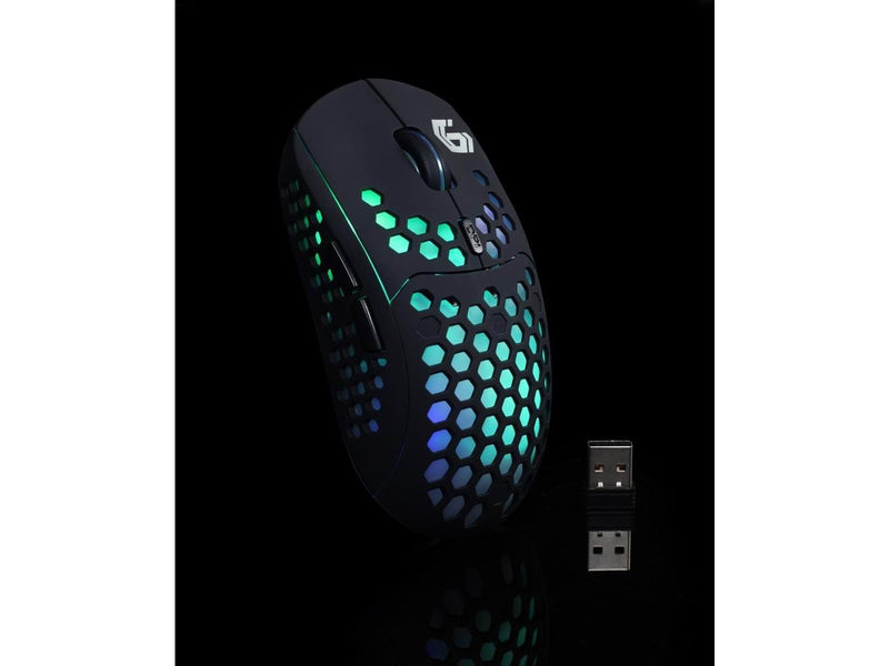 Gembird Ragnar WRX500 Wireless - Gaming Maus (Schwarz mit RGB)