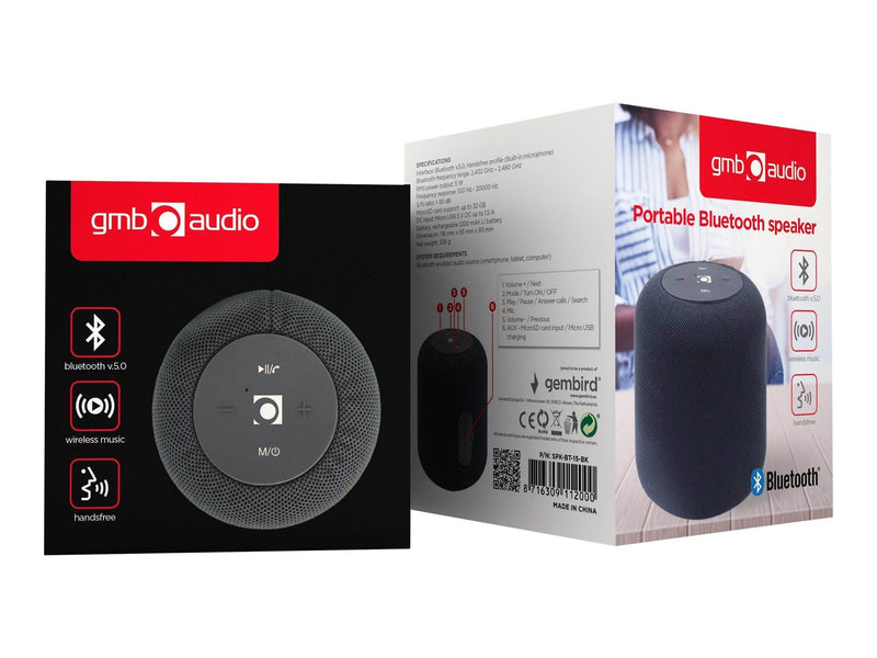 Gembird SPK-BT-15 - speaker - for portable use - wireless