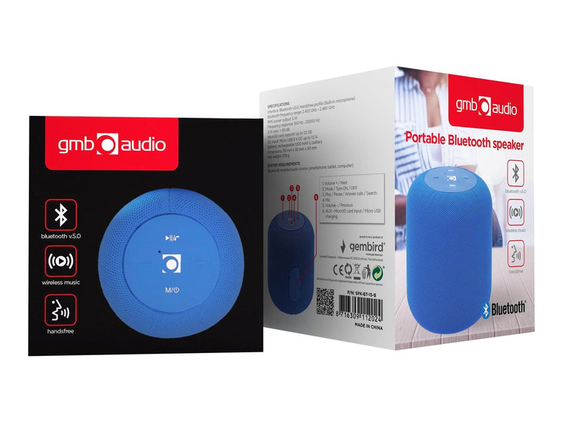Gembird SPK-BT-15 - speaker - for portable use - wireless