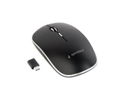 Gembird Silent wireless optical mouse - USB-C receivcer - Maus (Schwarz)