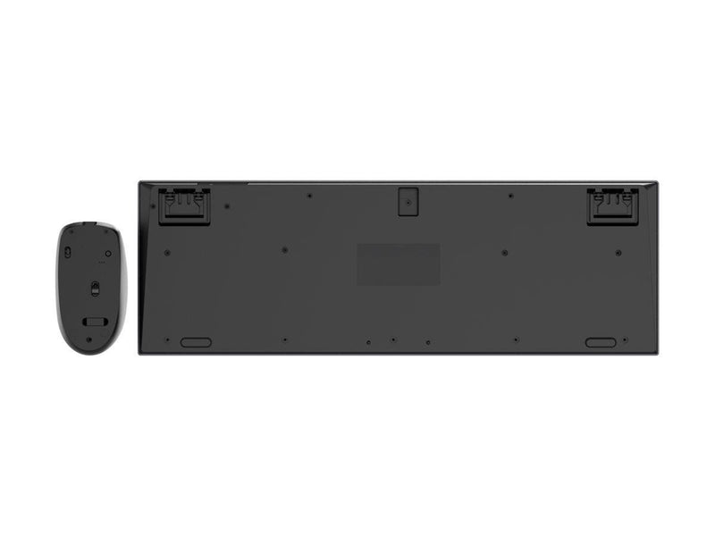 Gembird Slim wireless dual-mode desktop set - Tastatur & Maus Set - Full-Size - Englisch (US) - Schwarz
