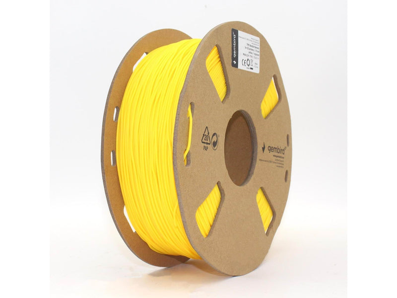 Gembird TPE-Filament - Yellow - 1.75mm ø - 1 kg