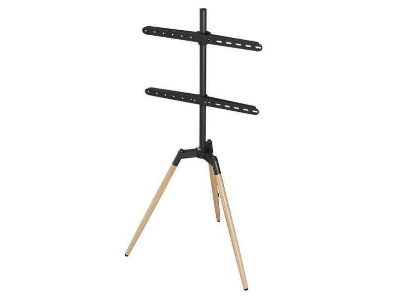 Gembird TV-Stativ mit Dreibein – 70° Schwenkfunktion – Für 32-65 Zoll – VESA 100x100 bis 600x400 – Max. 32 kg – Schwarz - Max 32 kg - recommended for 65"