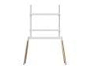 Gembird TV floor stand 55" - 86" white/wood