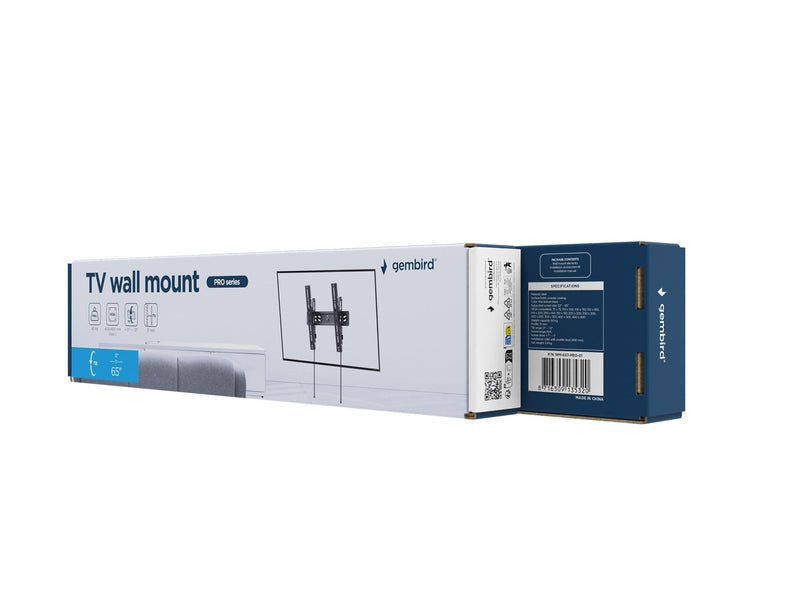 Gembird TV wall mount PRO series (tilt) 32”-65” - Max 60 kg - recommended for 65"