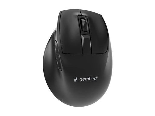 Gembird Triple-mode 9-button wireless ergonomic mouse - Ergonomische Maus (Schwarz)