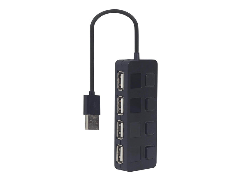 Gembird UHB-U2P4-05 - hub - 4 ports USB-Hubs - 4 - Schwarz
