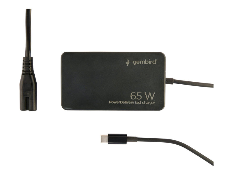 Gembird - USB-C power adapter - power delivery GaN fast - 65 Watt