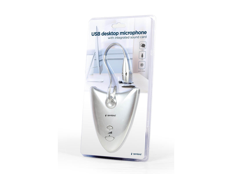 Gembird USB desktop microphone with integrated sound card
