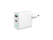 Gembird Universal USB charger with LED QC 3.0 & PD 20W 2-port - White