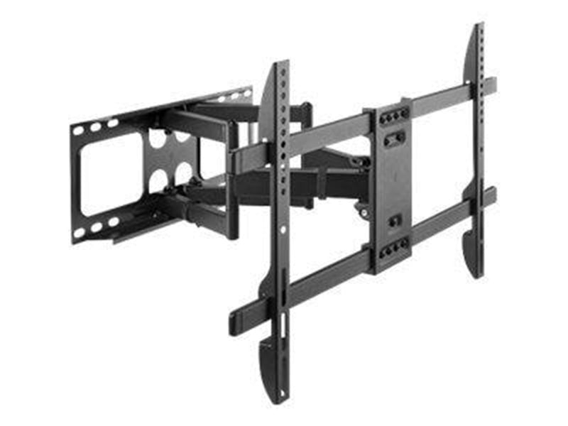 Gembird WM-80RT-02 - mounting kit - Rotate & Tilt - for LCD TV - fine texture black - Max 60 kg - recommended for 80"