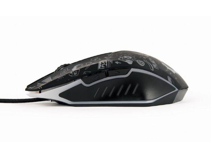 Gembird Wired optical mouse 6B Grafix - Maus (Schwarz)