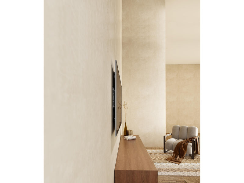 Gembird mounting kit - for TV - full motion - fine texture black - Max 50 kg - recommended for 90"