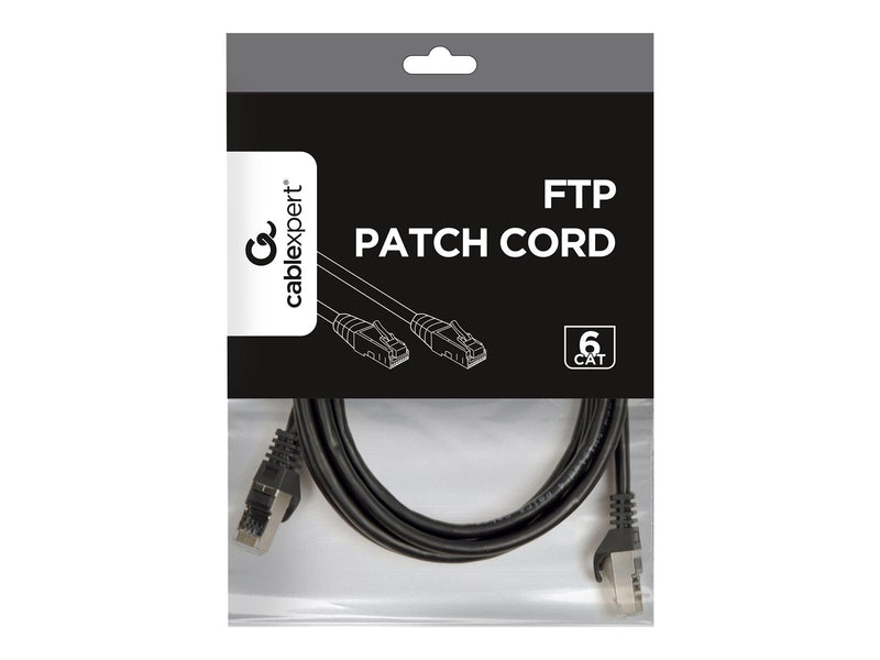 Gembird patch cable - 2 m - black - Schwarz - 2m
