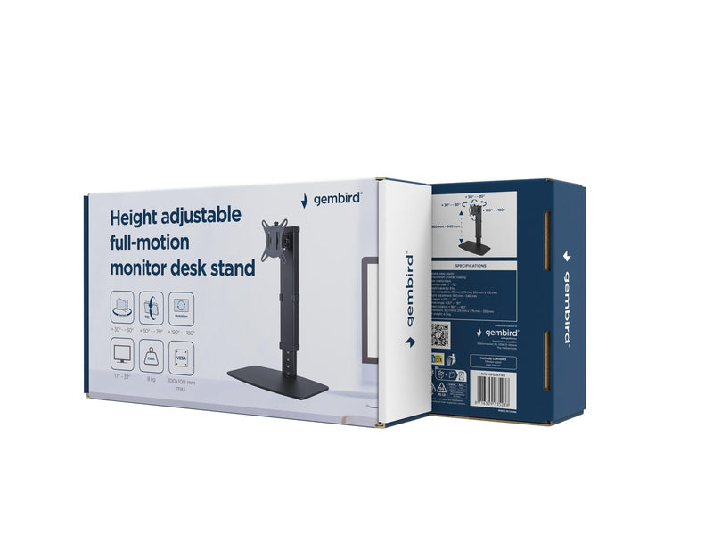 Gembird stand - for LCD display - matte black
