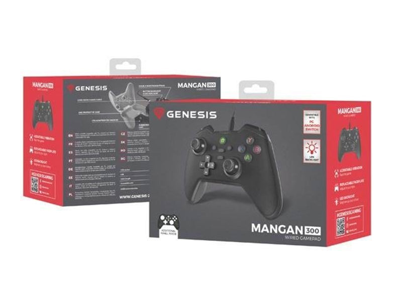 Genesis Mangan 300 - gamepad - wired - Wired Controller - Android