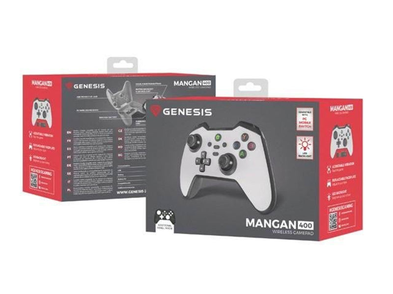 Genesis Mangan 400 - gamepad - wireless wired - Bluetooth - Wired Controller - Android