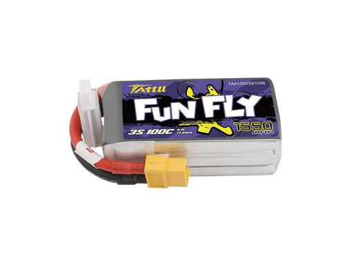 Gens ace &Tattu - 1550 mAh 11.1 V 100C 3S1P Battery Funfly