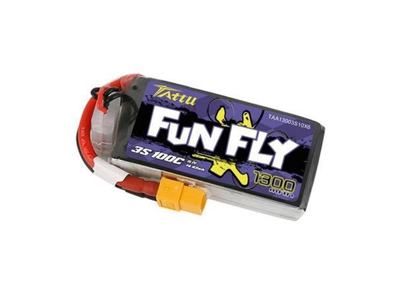 Gens ace &Tattu - Battery FunFly 1300mAh 11.1V 100C 3S1P