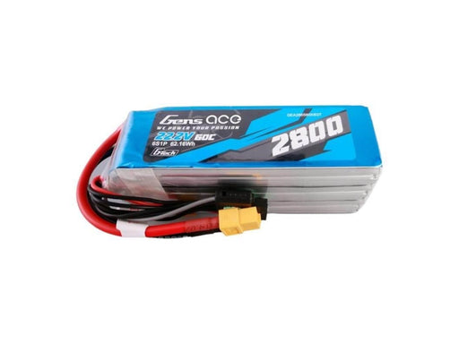 Gens ace &Tattu G-Tech 2800mAh 22.2V 60C 6S1P Lipo Battery Pack with XT60 plug
