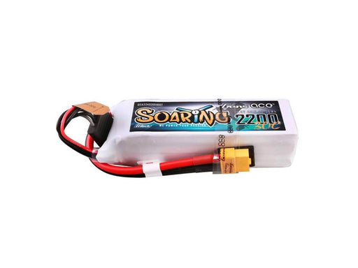 Gens ace &Tattu G-Tech Soaring 2200mAh 14.8V 30C 4S1P Lipo Battery Pack with XT60 plug