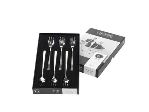 Gense Cake fork Fuga 15.5 cm 6 pcs Matt/White steel