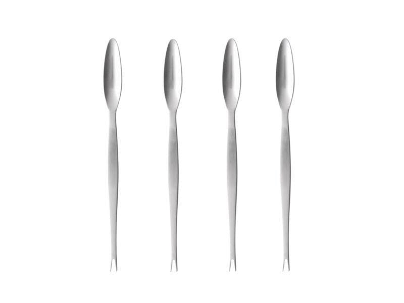 Gense Lobster fork Focus Steel 20.6 cm 4 pieces Black/Matte steel