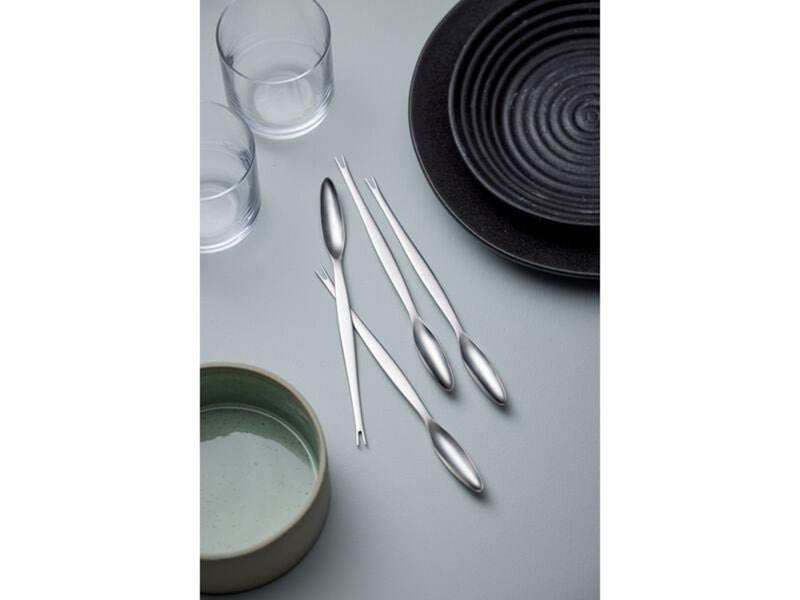 Gense Lobster fork Focus Steel 20.6 cm 4 pieces Black/Matte steel