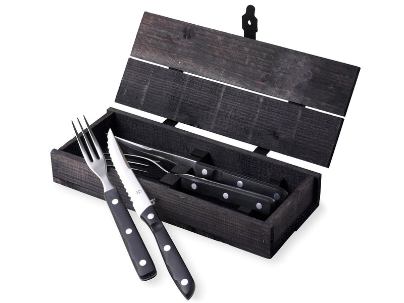 Gense Old Farmer Black steak/grill cutlery 4 pcs
