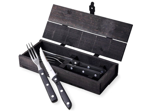 Gense Old Farmer Black steak/grill cutlery 4 pcs