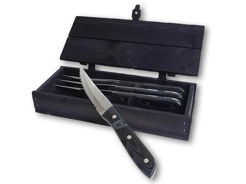 Gense Old Farmer Micarta steak knife XL 4 pcs