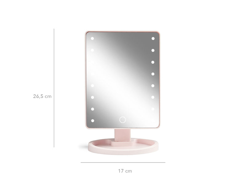 Gillian Jones Hollywoodspejl med Touch LED lys og USB-C