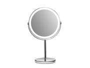 Gillian Jones - Rechargeable LED table mirror with USB-C &10 x - Chrome