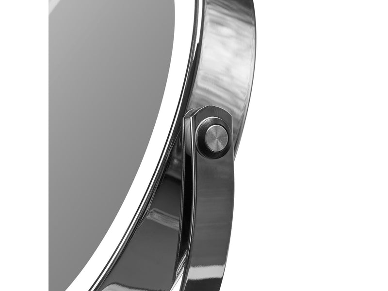 Gillian Jones - Rechargeable LED table mirror with USB-C &10 x - Chrome