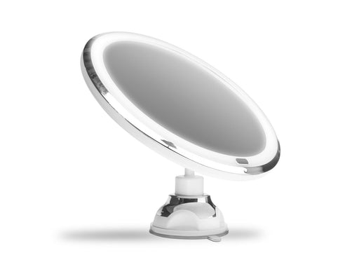 Gillian Jones Suction Cup Mirror w. Adjustable LED Light & Touch Function